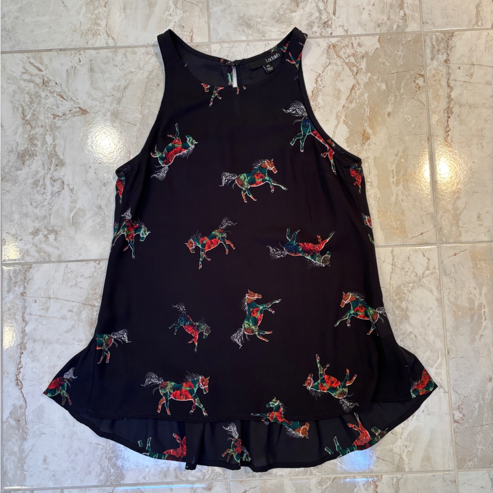 Anthropologie Ladakh Horse Print Tank XS